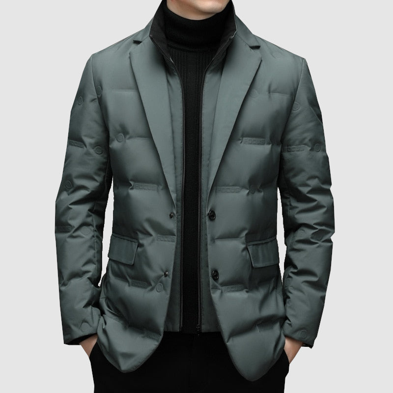 Chaqueta de invierno acolchada para hombre con cierre de botones – NORVAL