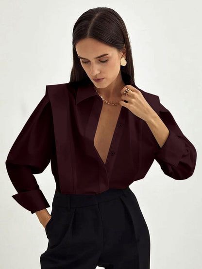 MARINA – Blusa elegante de manga larga para mujer