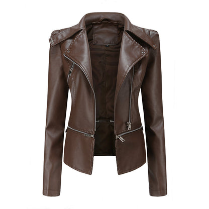 Cazadora biker entallada de mujer con estilo moderno – JESSICA
