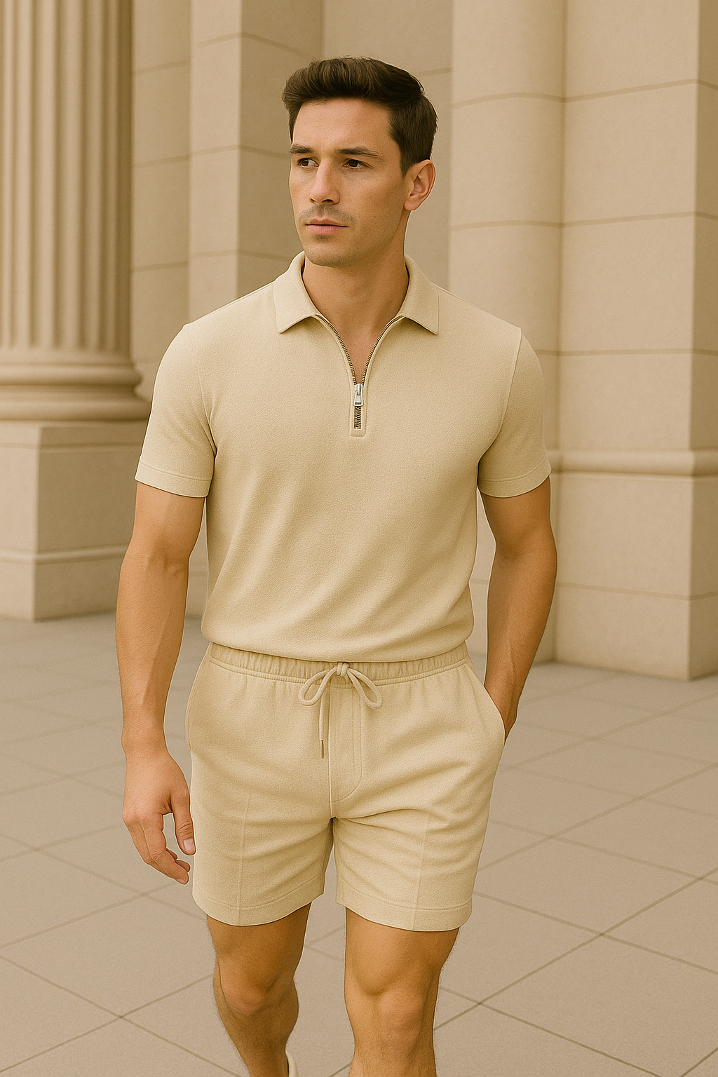 Conjunto casual de verano para hombre: camiseta + pantalón corto – AEROSET URBAN