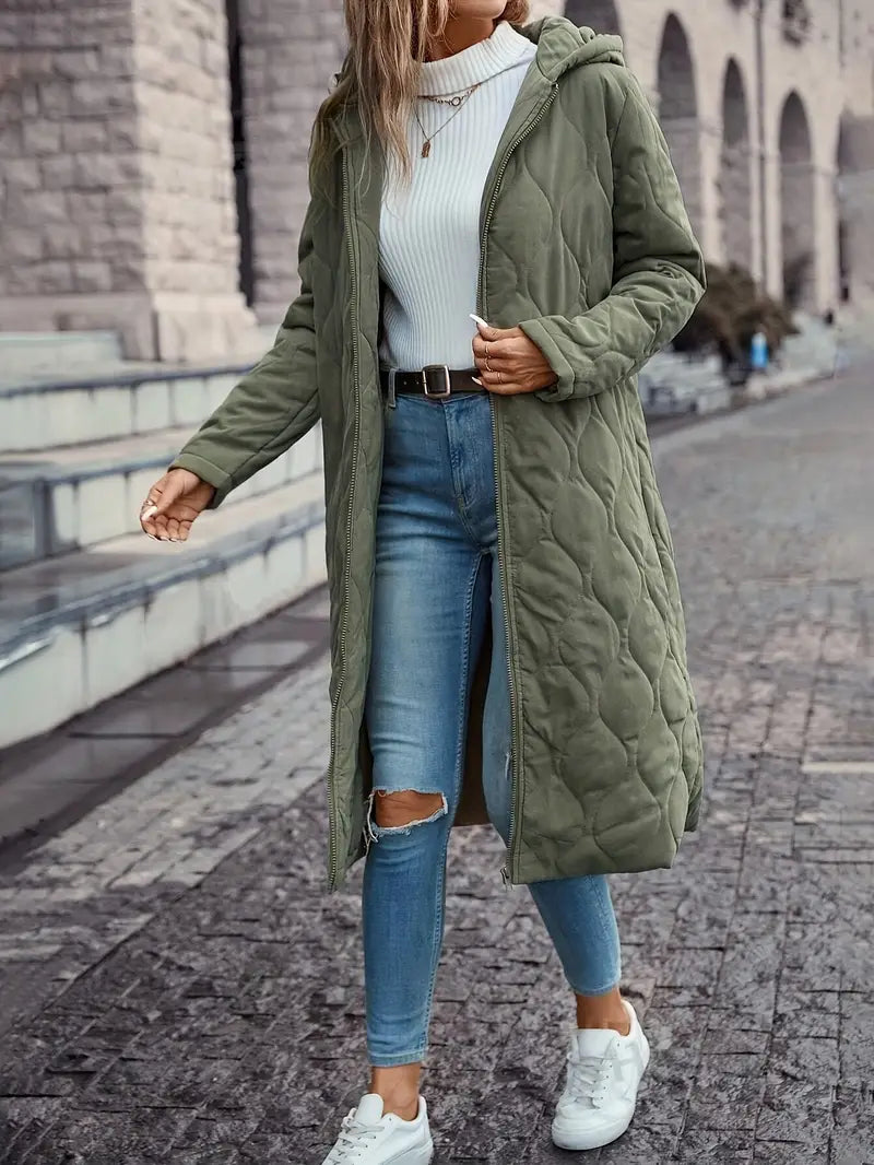 Chaqueta acolchada de algodón para mujer, cálida y ligera – KRISTIN