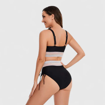 Faye – Bañador con diseño cruzado y alta elasticidad para mujer