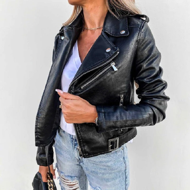 Chaqueta elegante de mujer con solapa clásica y corte versátil – LAURA