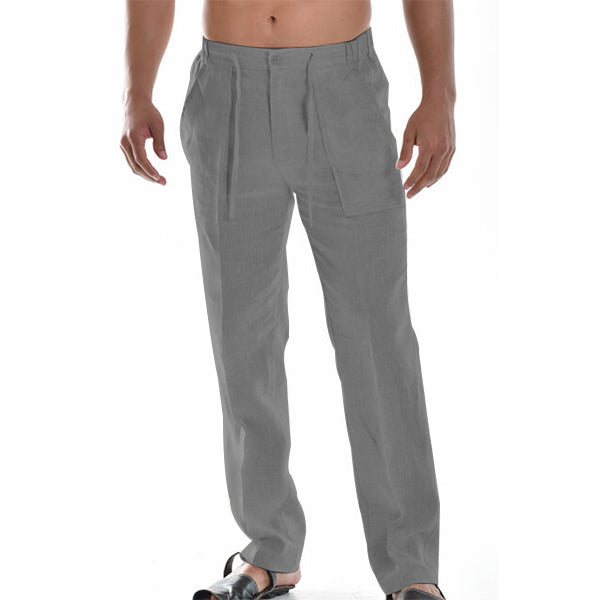 Brando – Pantalón recto ligero con detalle de pliegues para hombre
