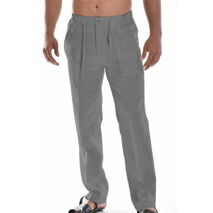 Brando – Pantalón recto ligero con detalle de pliegues para hombre