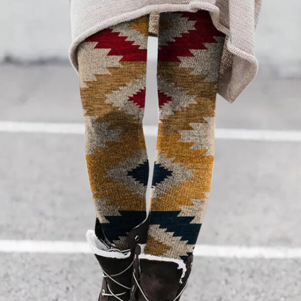 CELINE - Leggings cómodos y elásticos con estampado para mujer