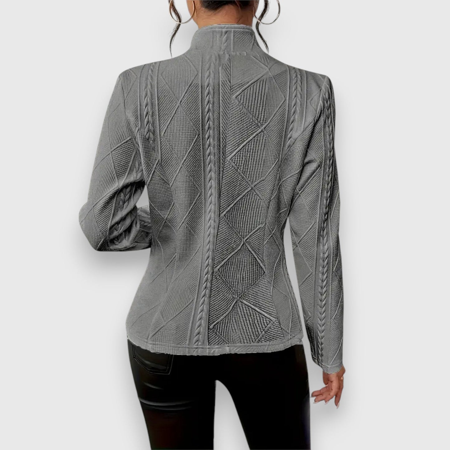 Blazer entallada con textura estructurada para mujer – VERA