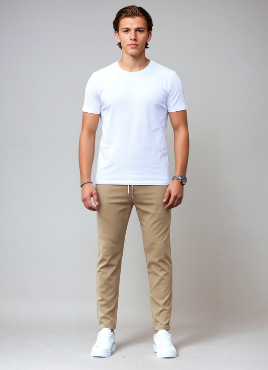 DANTERO – Pantalón chino slim fit para hombre con estilo elegante y versátil
