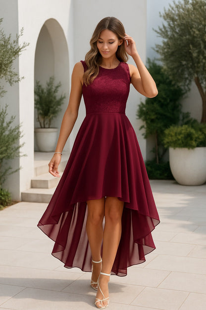 MARILLA – Vestido de noche asimétrico para mujer
