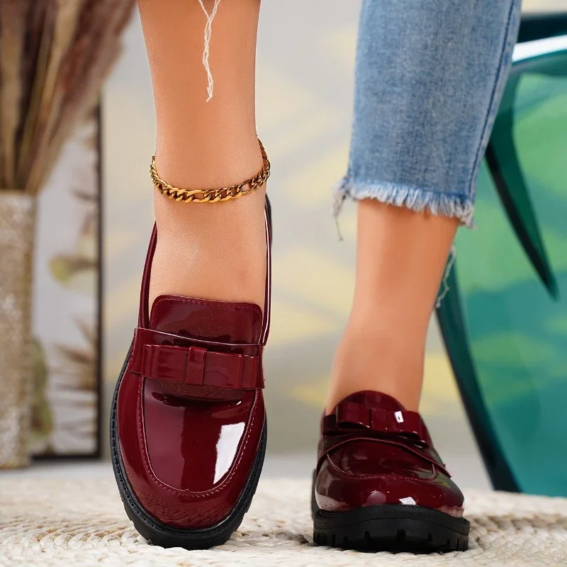 NORA – Mocasines ortopédicos de plataforma y diseño fácil de poner para mujer