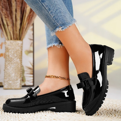 NORA – Mocasines ortopédicos de plataforma y diseño fácil de poner para mujer