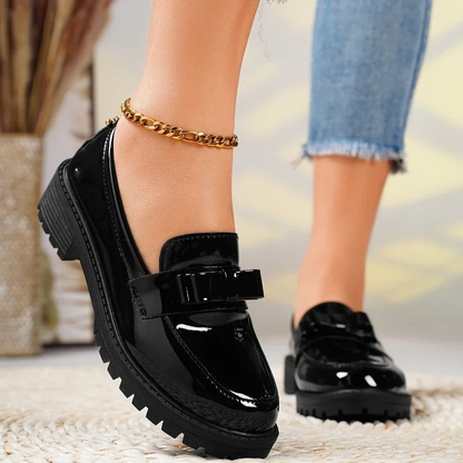 NORA – Mocasines ortopédicos de plataforma y diseño fácil de poner para mujer
