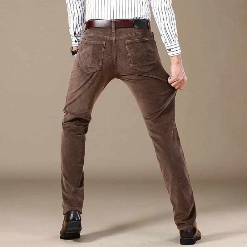 Pantalón clásico de pana para mujer con corte recto – MAVE
