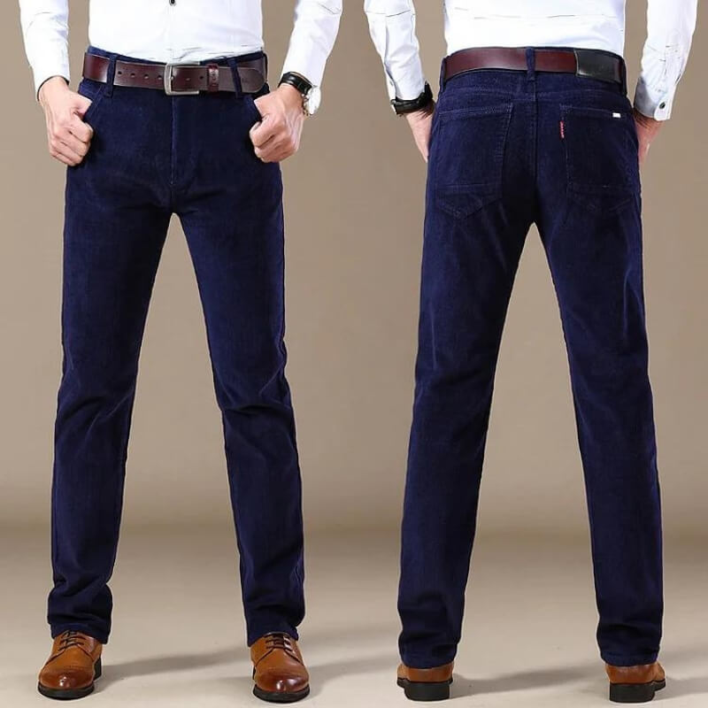 Pantalón clásico de pana para mujer con corte recto – MAVE