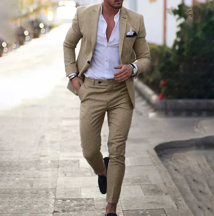 LinoUrban Mikael – Traje de blazer y pantalón versátil para hombre, estilo moderno y sofisticación
