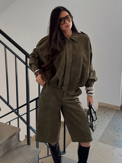Cazadora estilo motero vintage para mujer – MONIKA