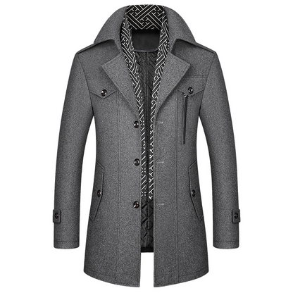 HUGGO - Abrigo clásico de invierno para hombre