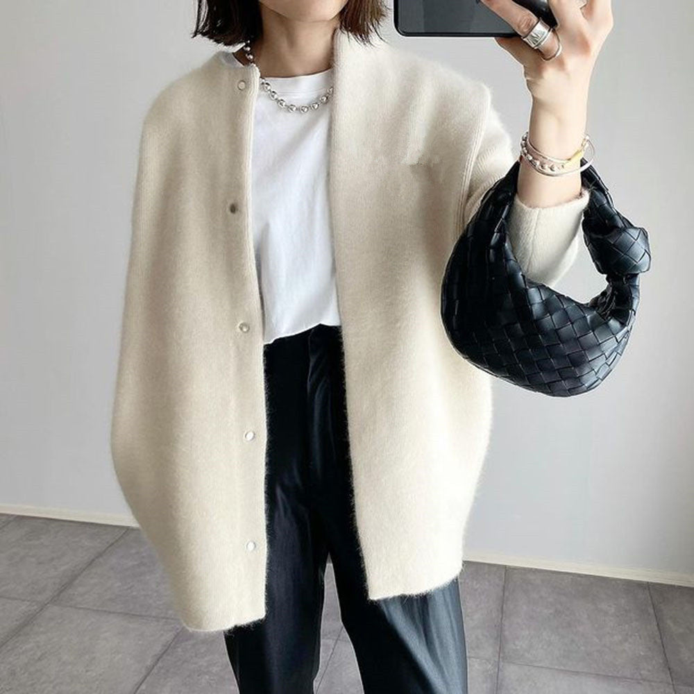 GUNNEL - Chaqueta de punto oversize elegante para mujeres