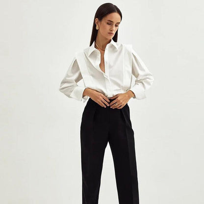 Mirella – Camisa clásica con botones para mujer