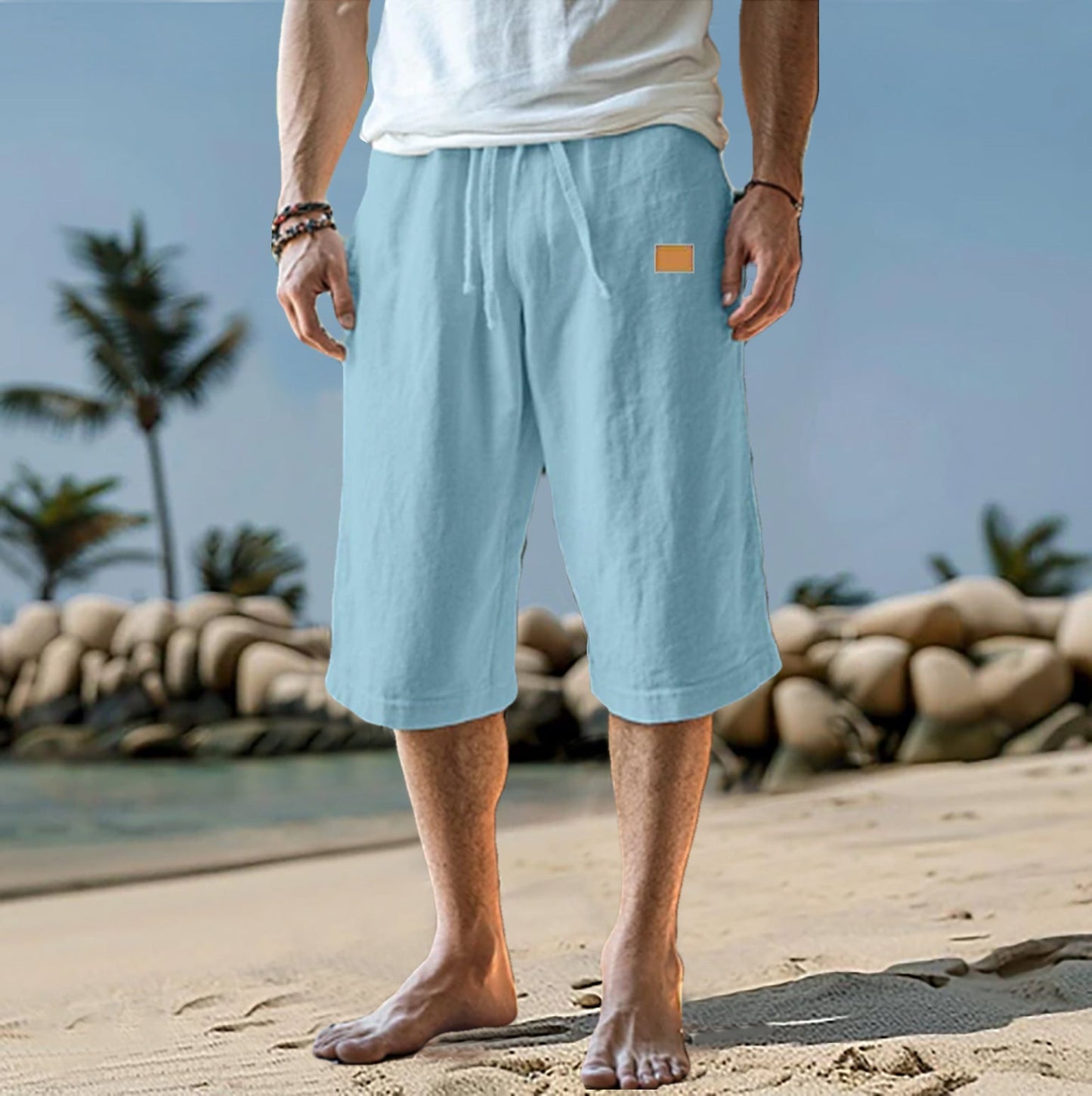 Short de hombre con corte relajado y cintura ajustable – ALVARO