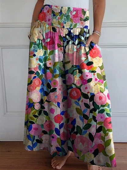 Pantalón lounge de pierna ancha con cintura alta – MAHIRA