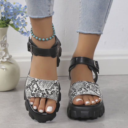 Olga - Sandalias de Plataforma Casual para Mujer para Uso Exterior De Verano