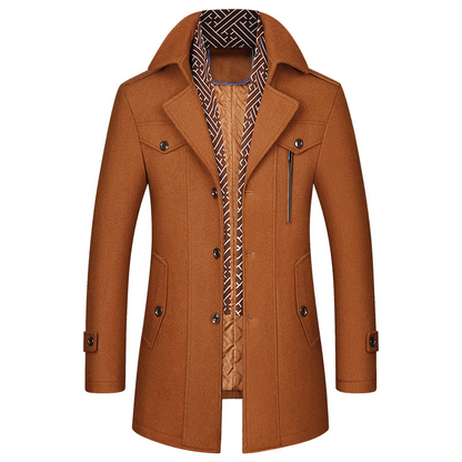 HUGGO - Abrigo clásico de invierno para hombre
