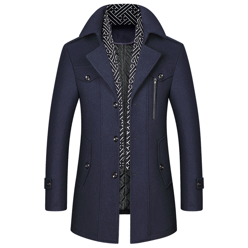 HUGGO - Abrigo clásico de invierno para hombre