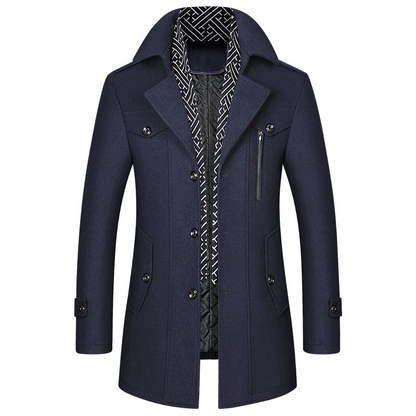HUGGO - Abrigo clásico de invierno para hombre