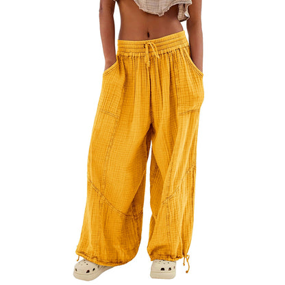Pantalón lounge de mujer con tejido suave y corte relajado – FENNA