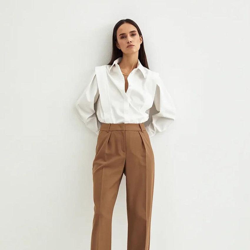 Mirella – Camisa clásica con botones para mujer