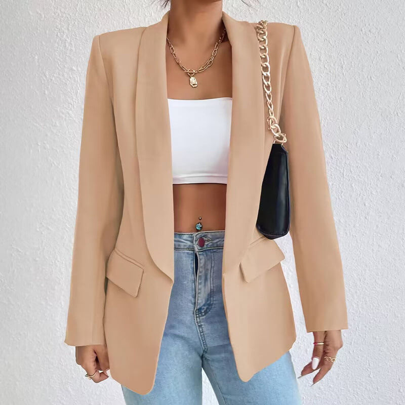 DOUTZEN - Blazer clásico para mujeres