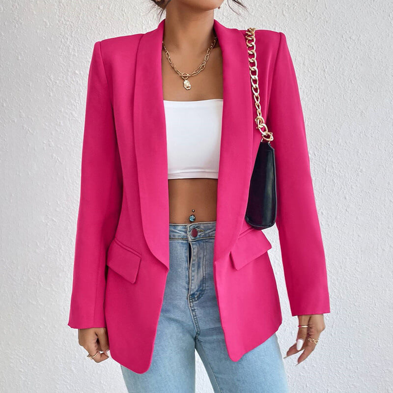 DOUTZEN - Blazer clásico para mujeres