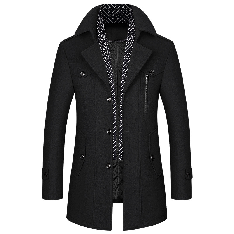 HUGGO - Abrigo clásico de invierno para hombre