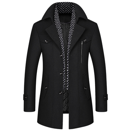 HUGGO - Abrigo clásico de invierno para hombre