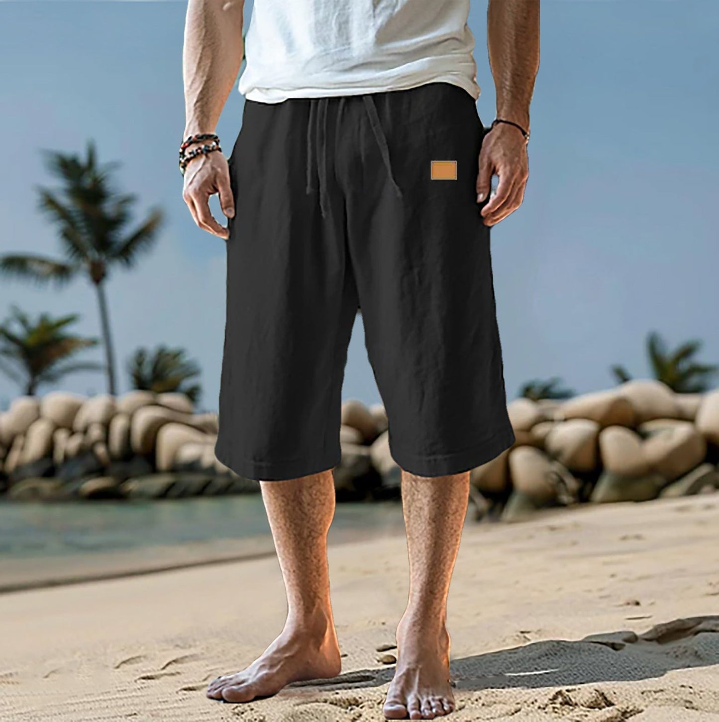 Short de hombre con corte relajado y cintura ajustable – ALVARO