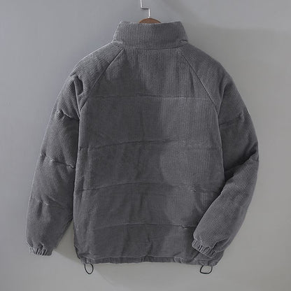 LEANDRO - Chaqueta acolchada con cremallera y bolsillos delanteros para hombre