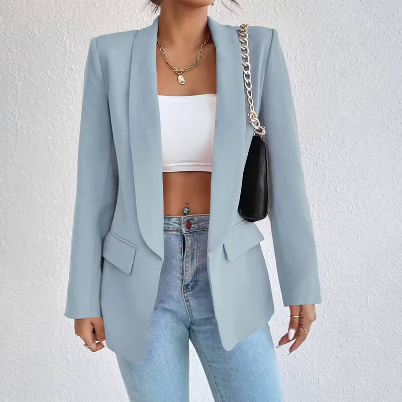DOUTZEN - Blazer clásico para mujeres