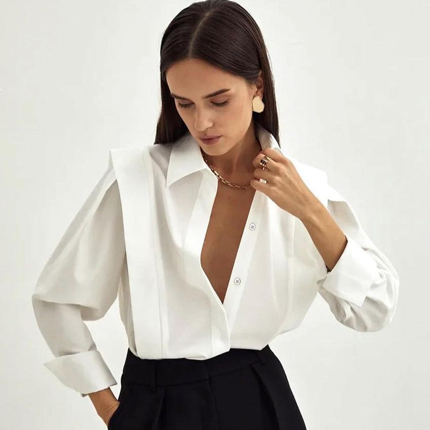 Mirella – Camisa clásica con botones para mujer