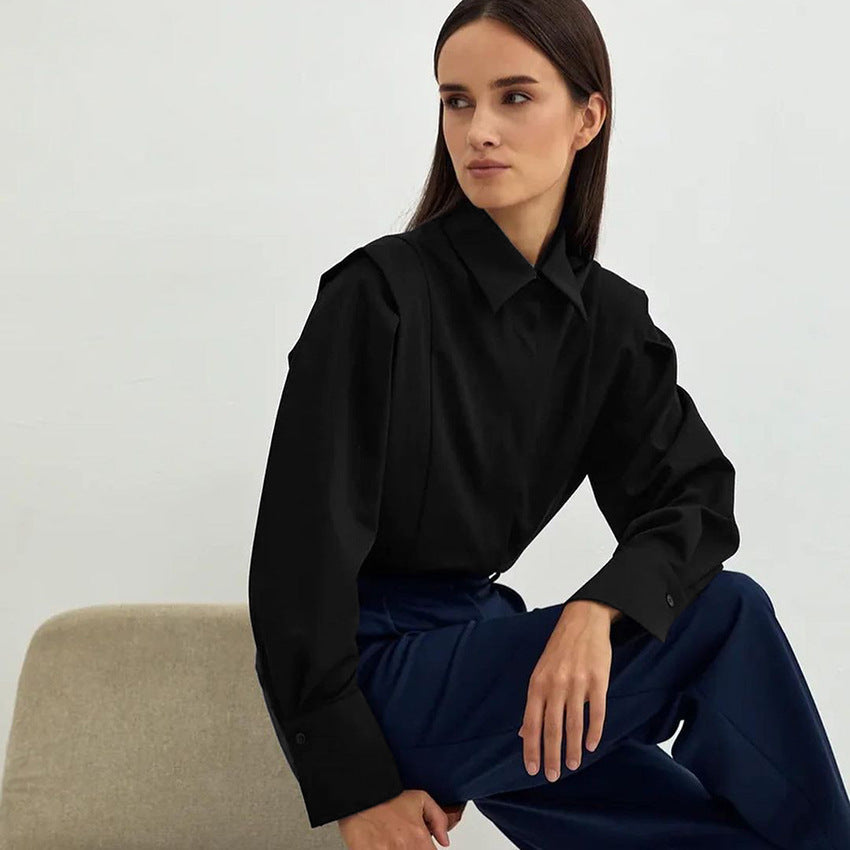 Mirella – Camisa clásica con botones para mujer