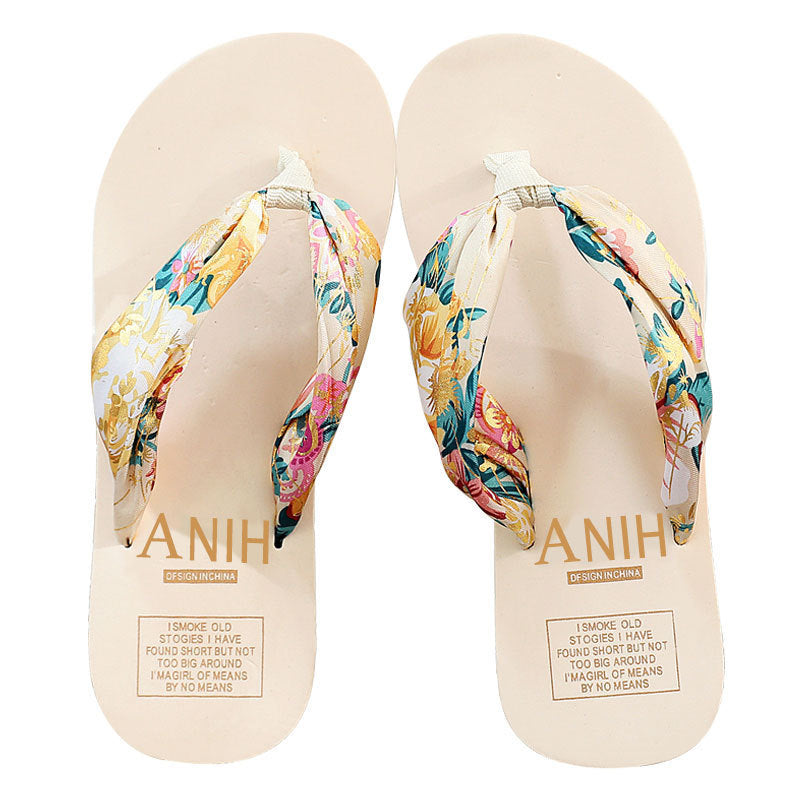 Elena - Sandalias de Mujer con Suela Antideslizante Estampado Floral de Verano 2025