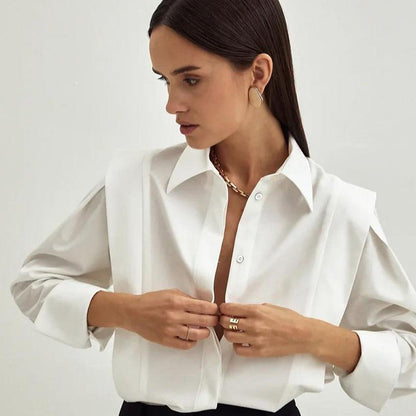 Mirella – Camisa clásica con botones para mujer