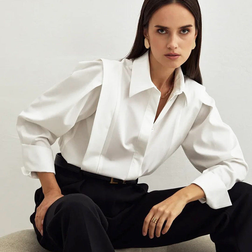 Mirella – Camisa clásica con botones para mujer