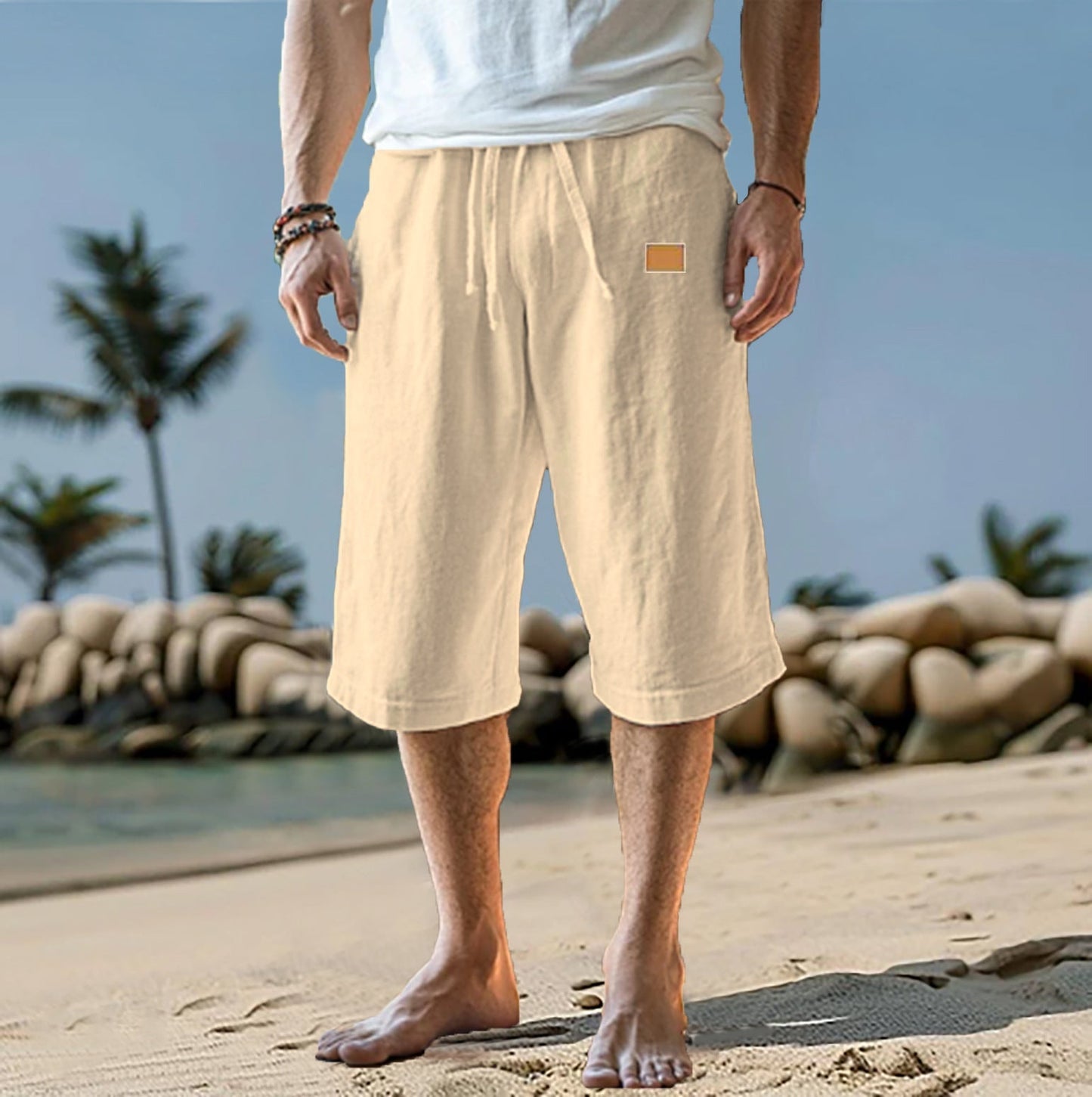Short de hombre con corte relajado y cintura ajustable – ALVARO