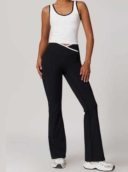 Aurora – Conjunto activo de dos piezas con top y leggings de cintura alta para mujer