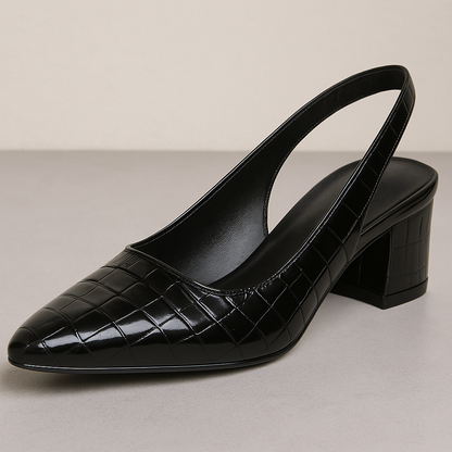 Zapatos de tacón elegantes y cómodos para mujer con diseño de punta afilada – AURELIE