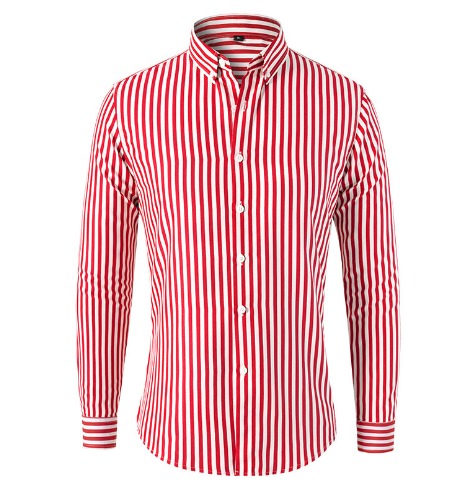 Everett – Camisa de hombre de corte entallado con rayas verticales
