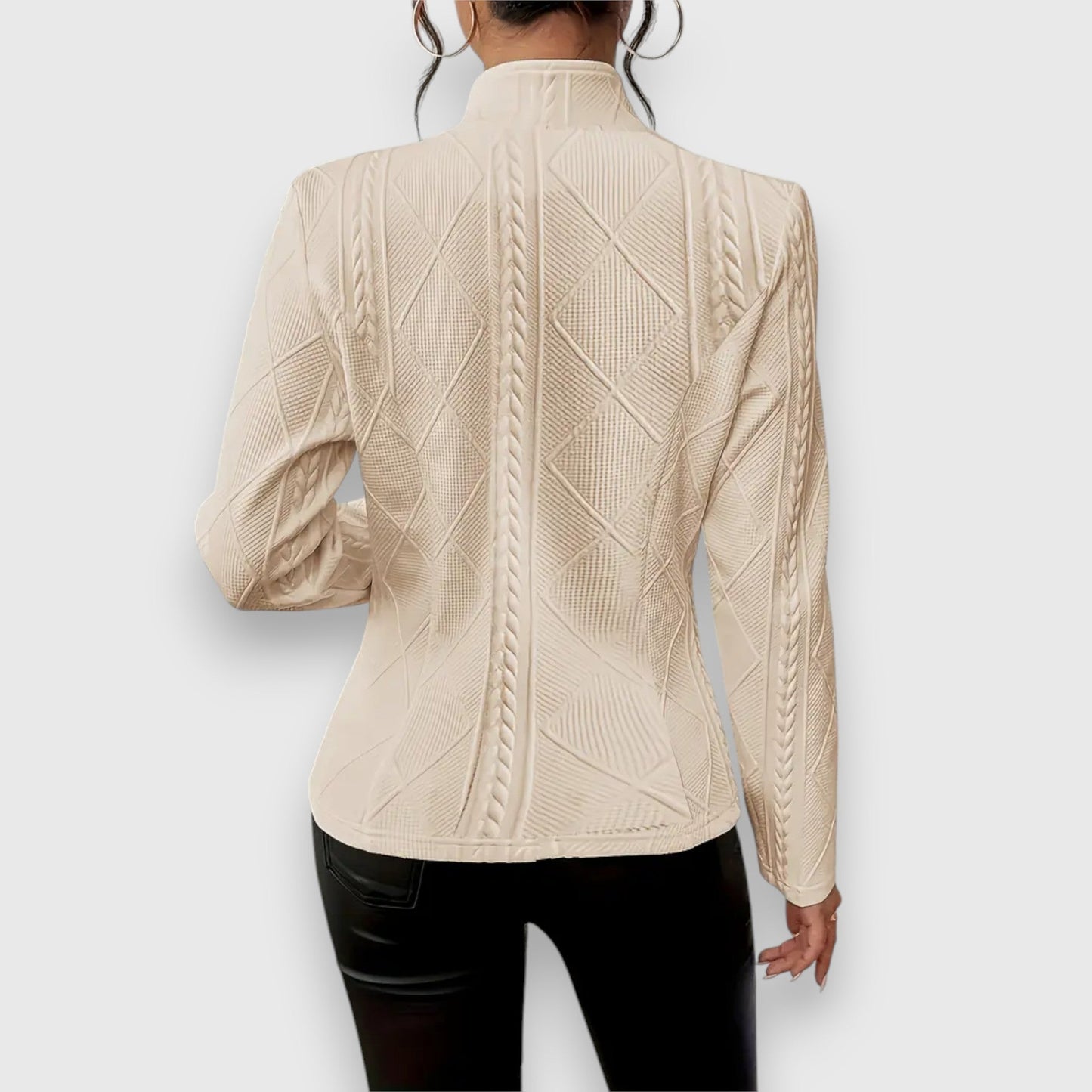 Blazer entallada con textura estructurada para mujer – VERA