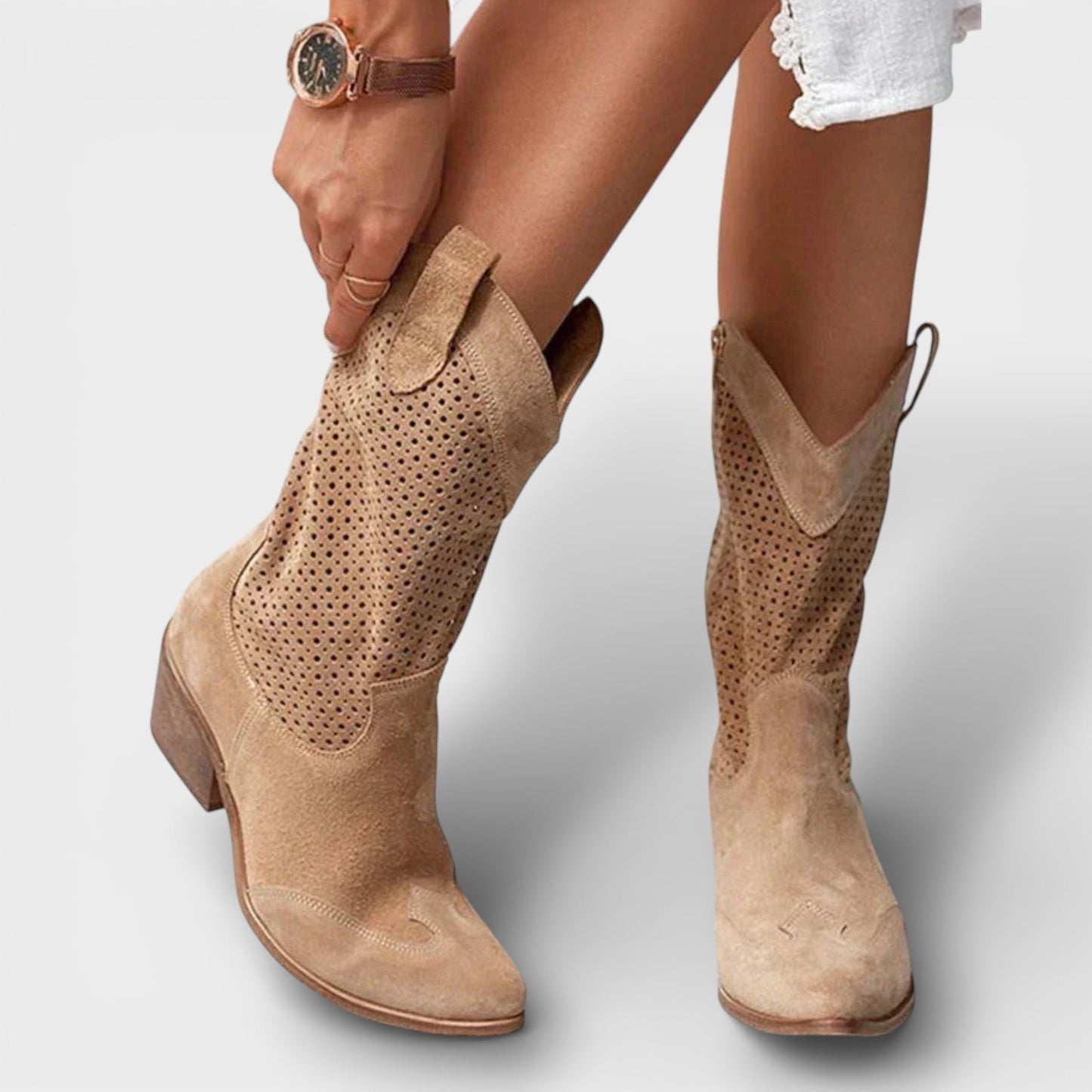 CARLA – Botas cowboy de mujer con cremallera lateral