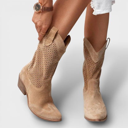 CARLA – Botas cowboy de mujer con cremallera lateral